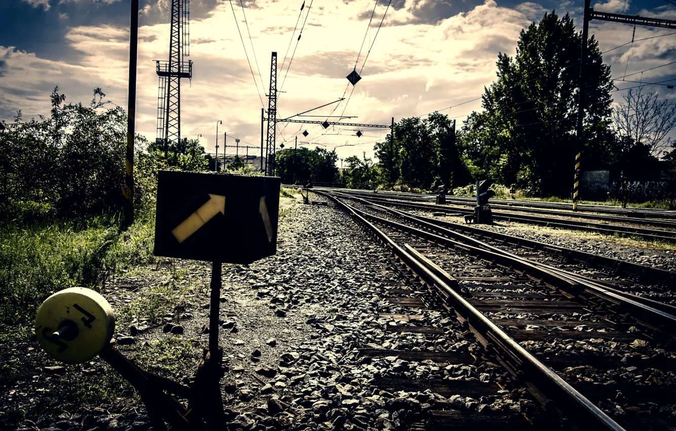 Фото обои landscape, nature, train