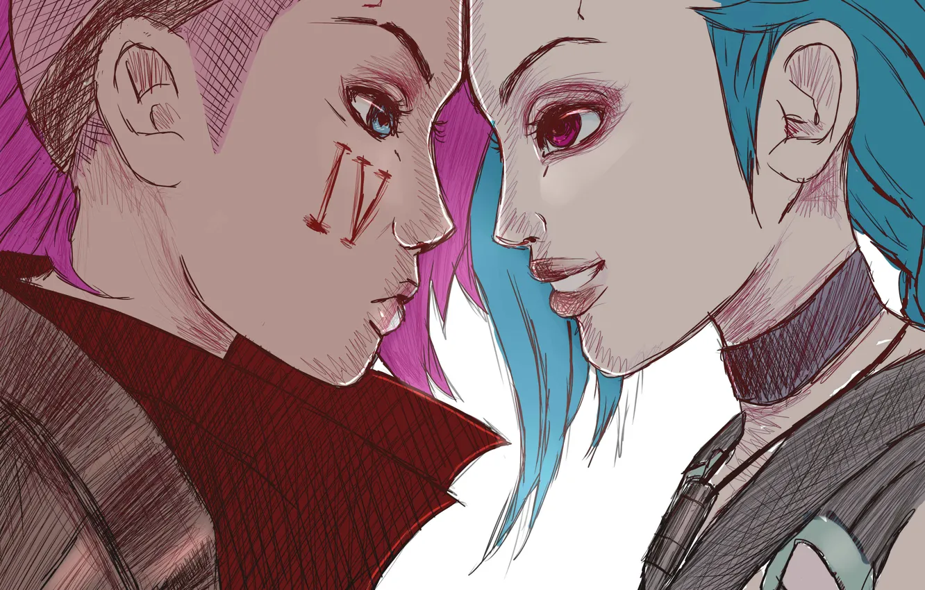Фото обои lol, League of Legends, Jinx