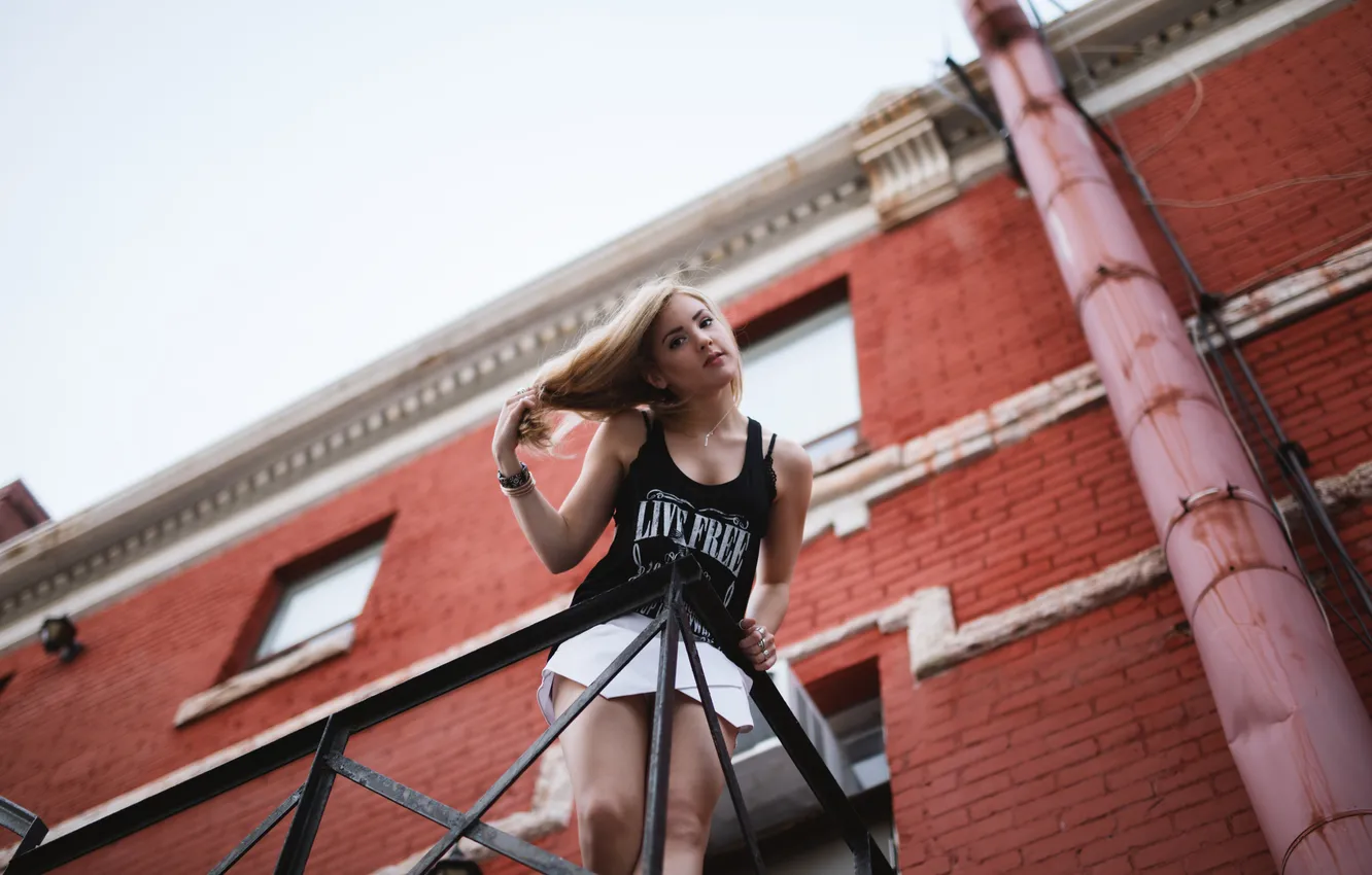 Фото обои лето, девушка, лицо, волосы, ножки