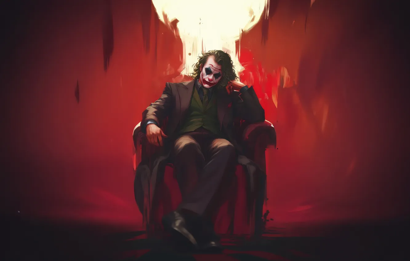 Фото обои joker, throne