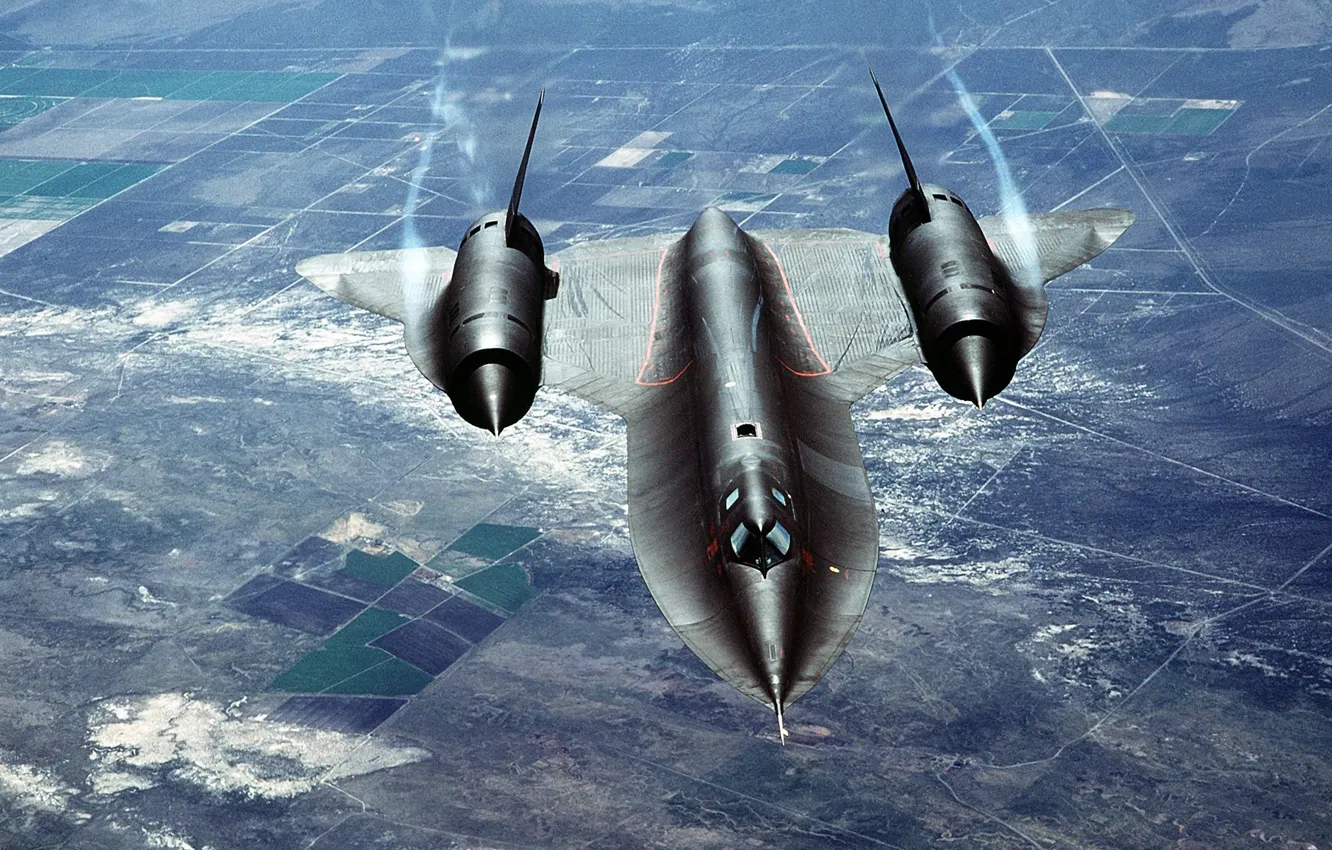Фото обои полет, SR-71, облоко
