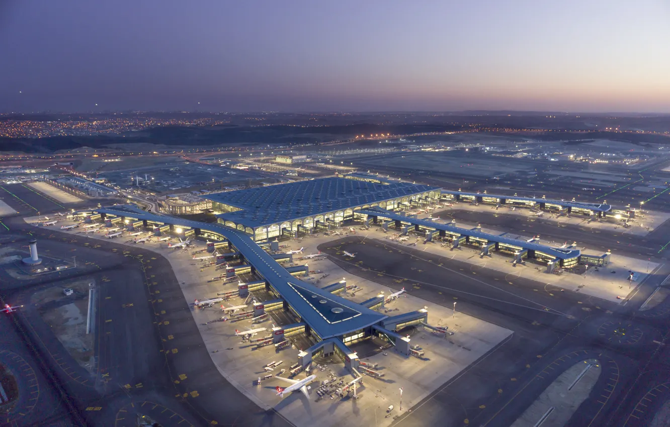 Фото обои İstanbul Airport, Turkey, Turkish airlines