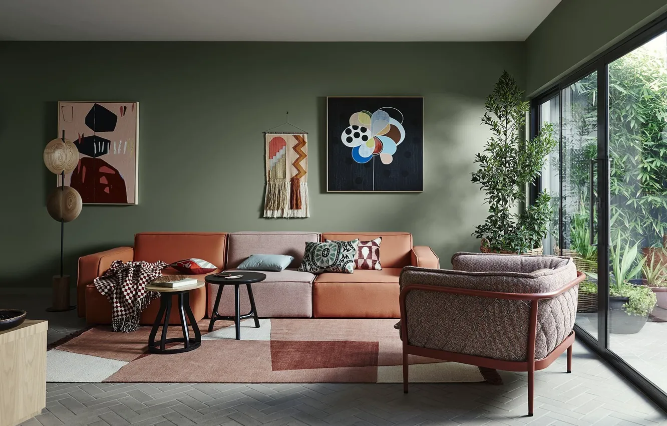 Фото обои комната, интерьер, гостиная