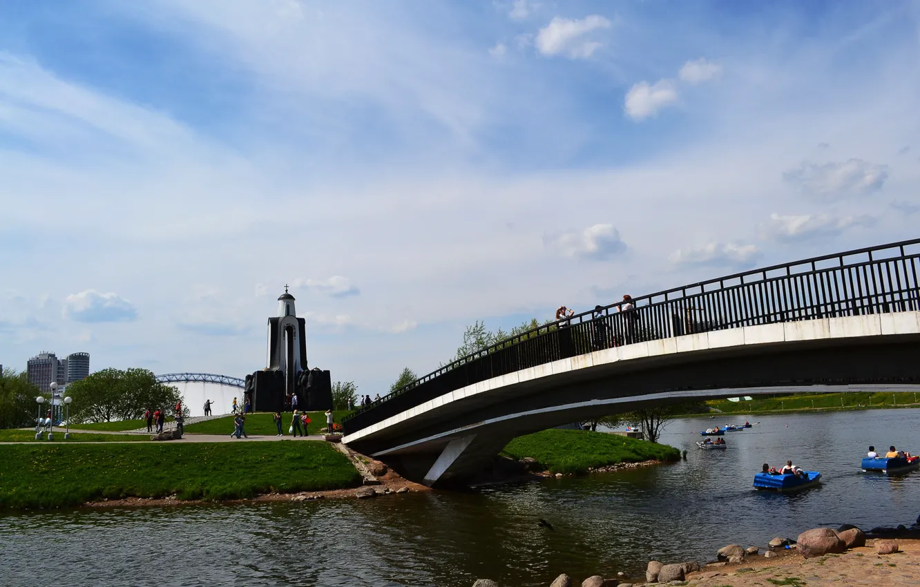 Фото обои лето, город, Беларусь, Минск