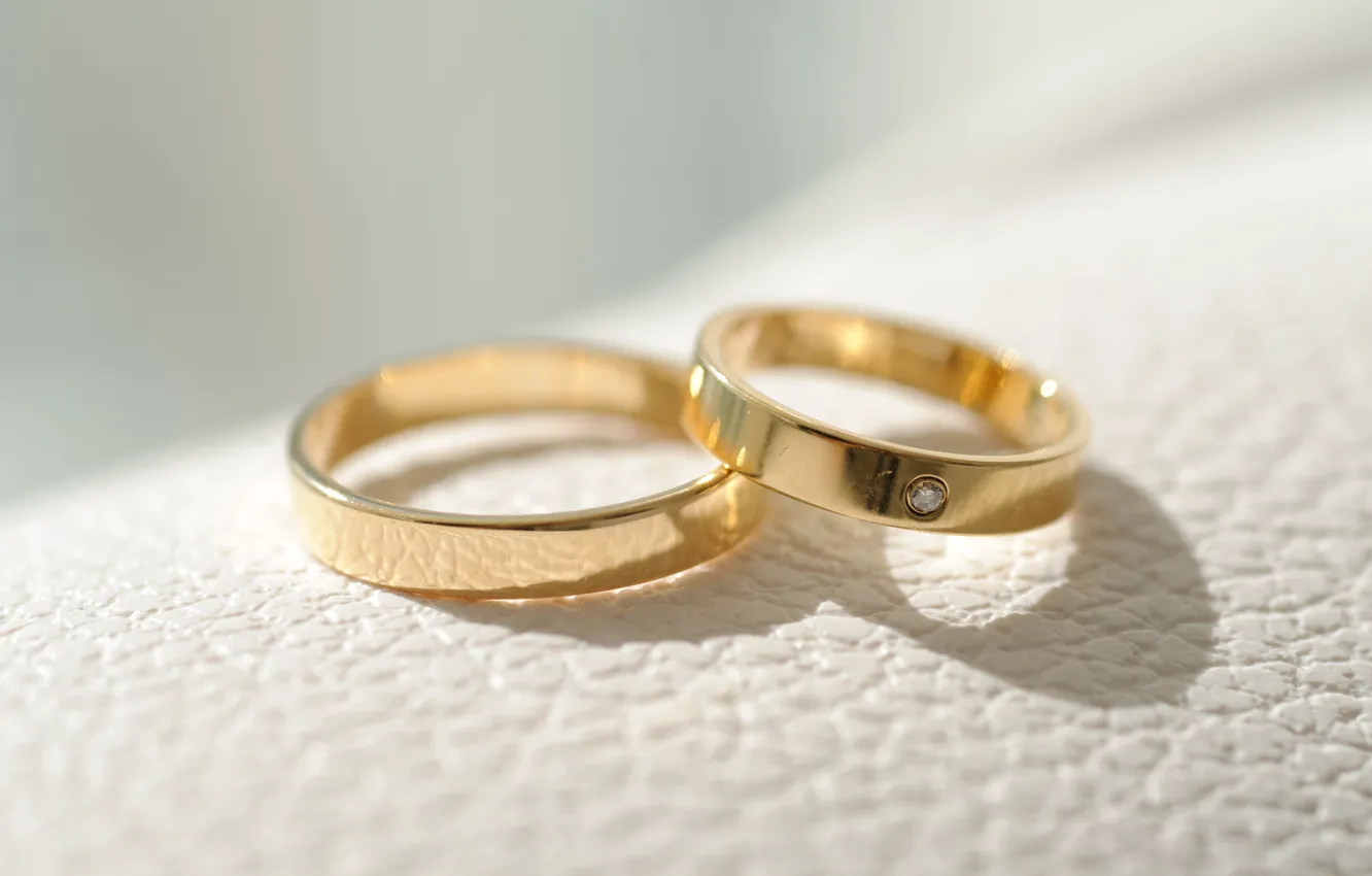 Фото обои золото, кольца, украшение, свадьба