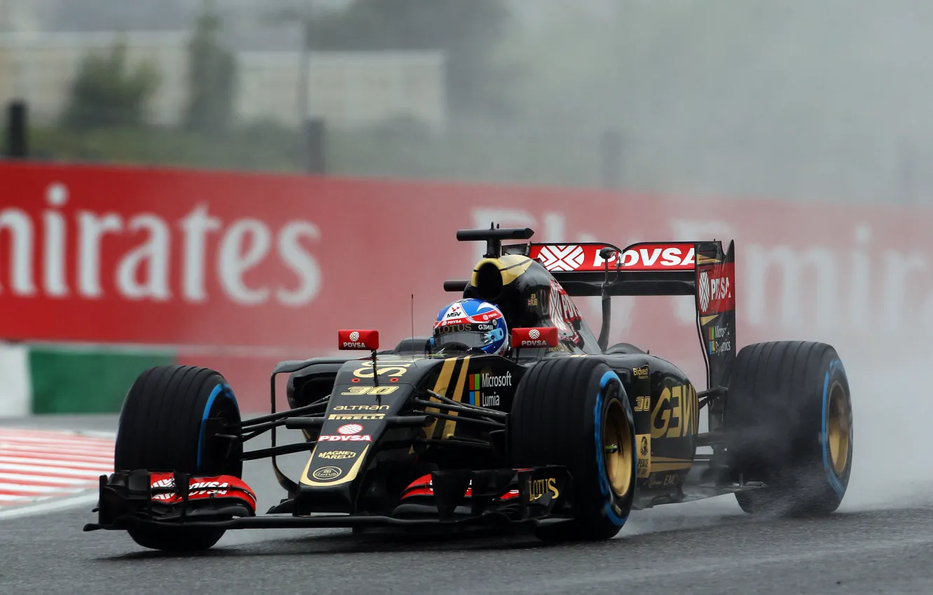 Фото обои Lotus, Formula 1, E23, Сыро, Jolyon Palmer, Test and Reserve Driver