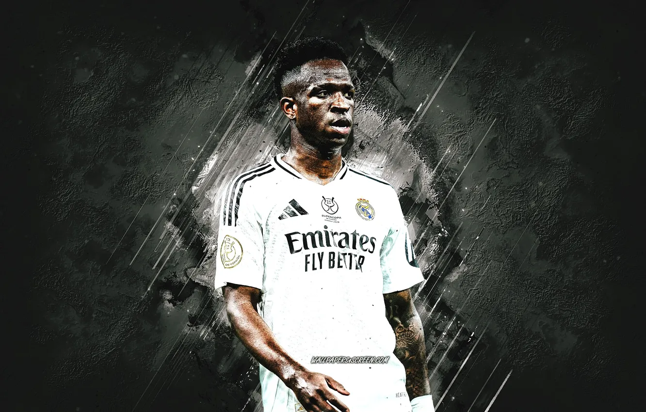 Фото обои Football, Real Madrid, Brazilian, Vinicius Junior, Vini Jr, Vinicius, Vini