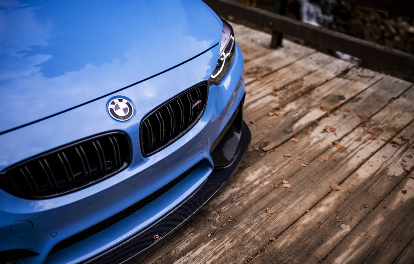Фото обои BMW, Blue, Bridge, F82