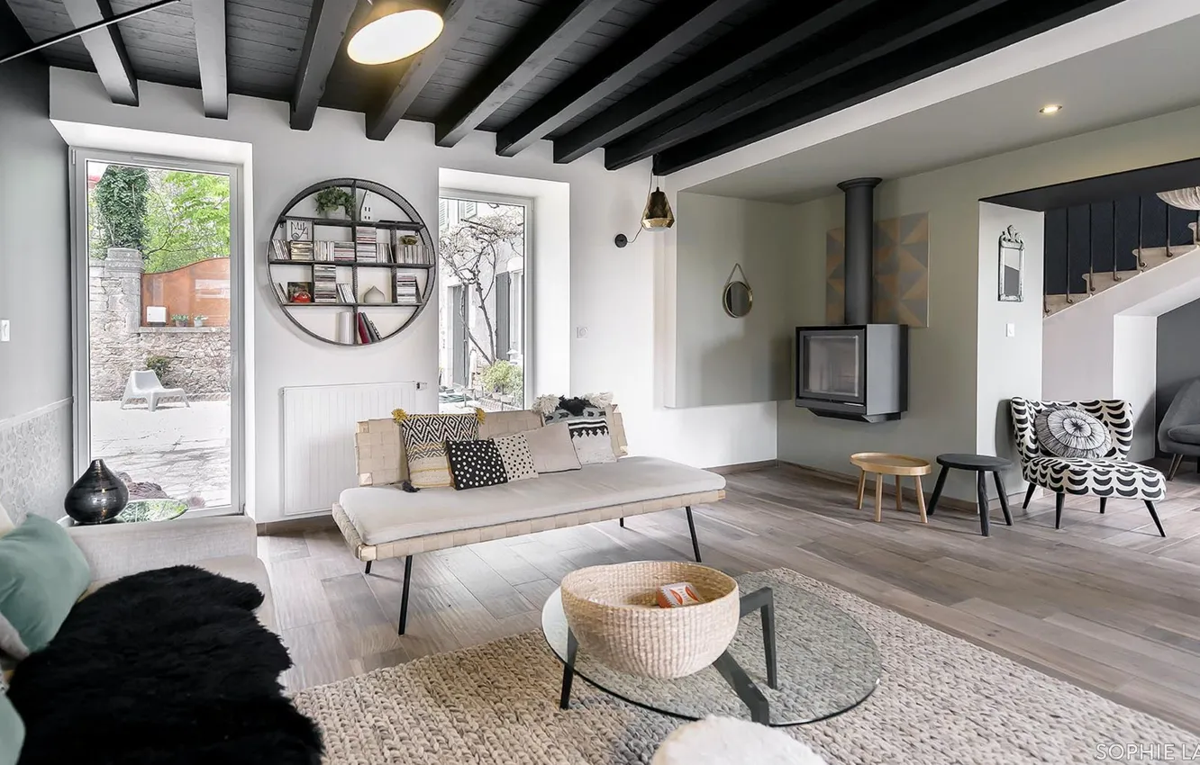 Фото обои интерьер, камин, гостиная, уютно, by Atelier SOFI(A), House Rato