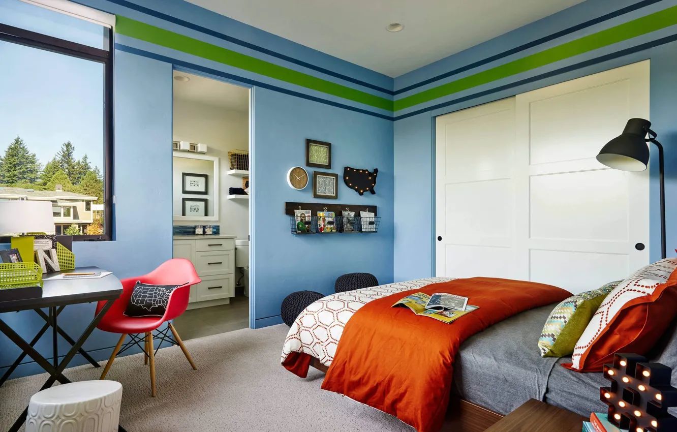 Фото обои комната, интерьер, спальня, Sandhill Crane