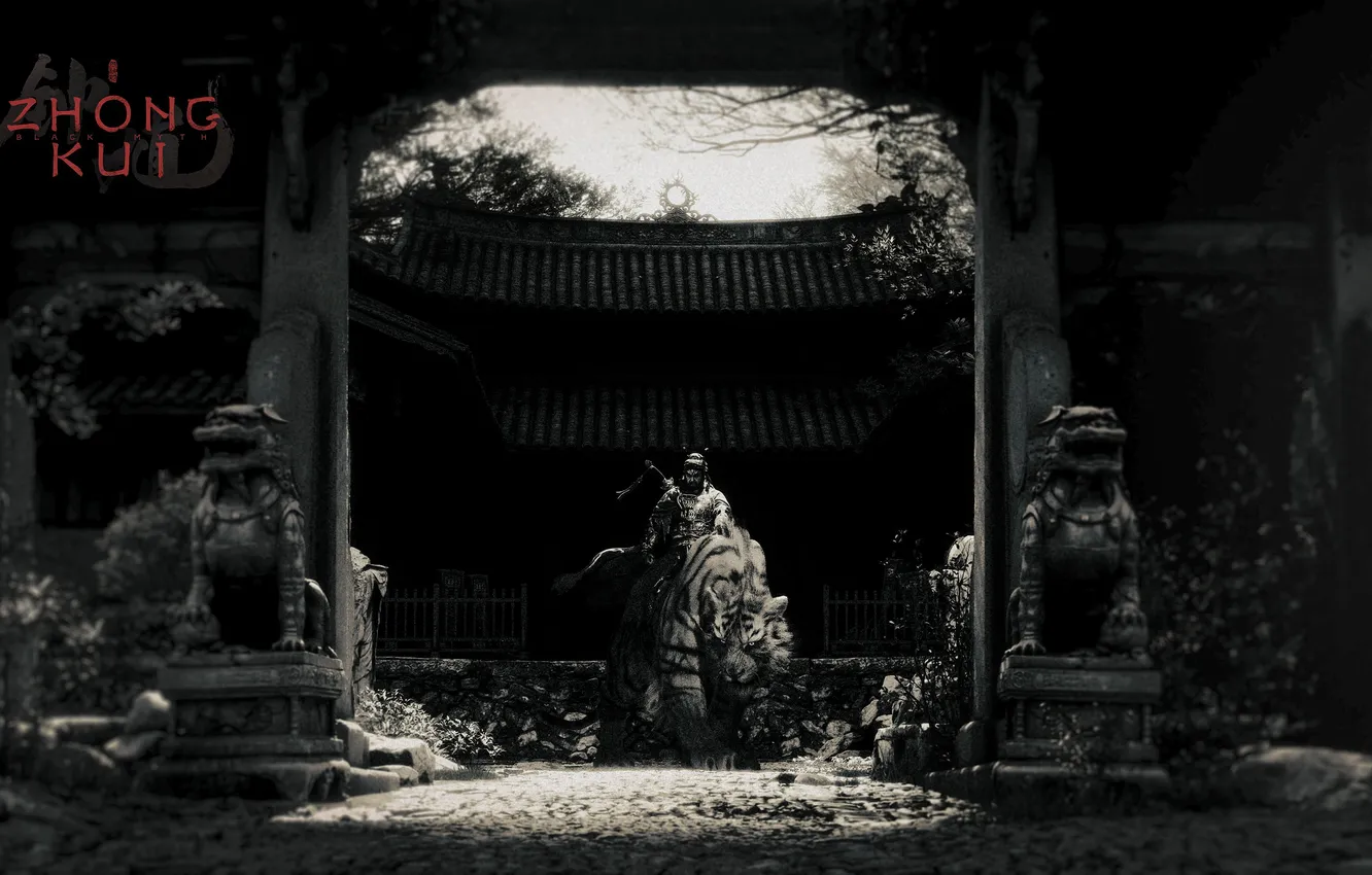 Фото обои Games, Teaser, Monochromatic, 2026 Games, Black Myth: Zhong Kui