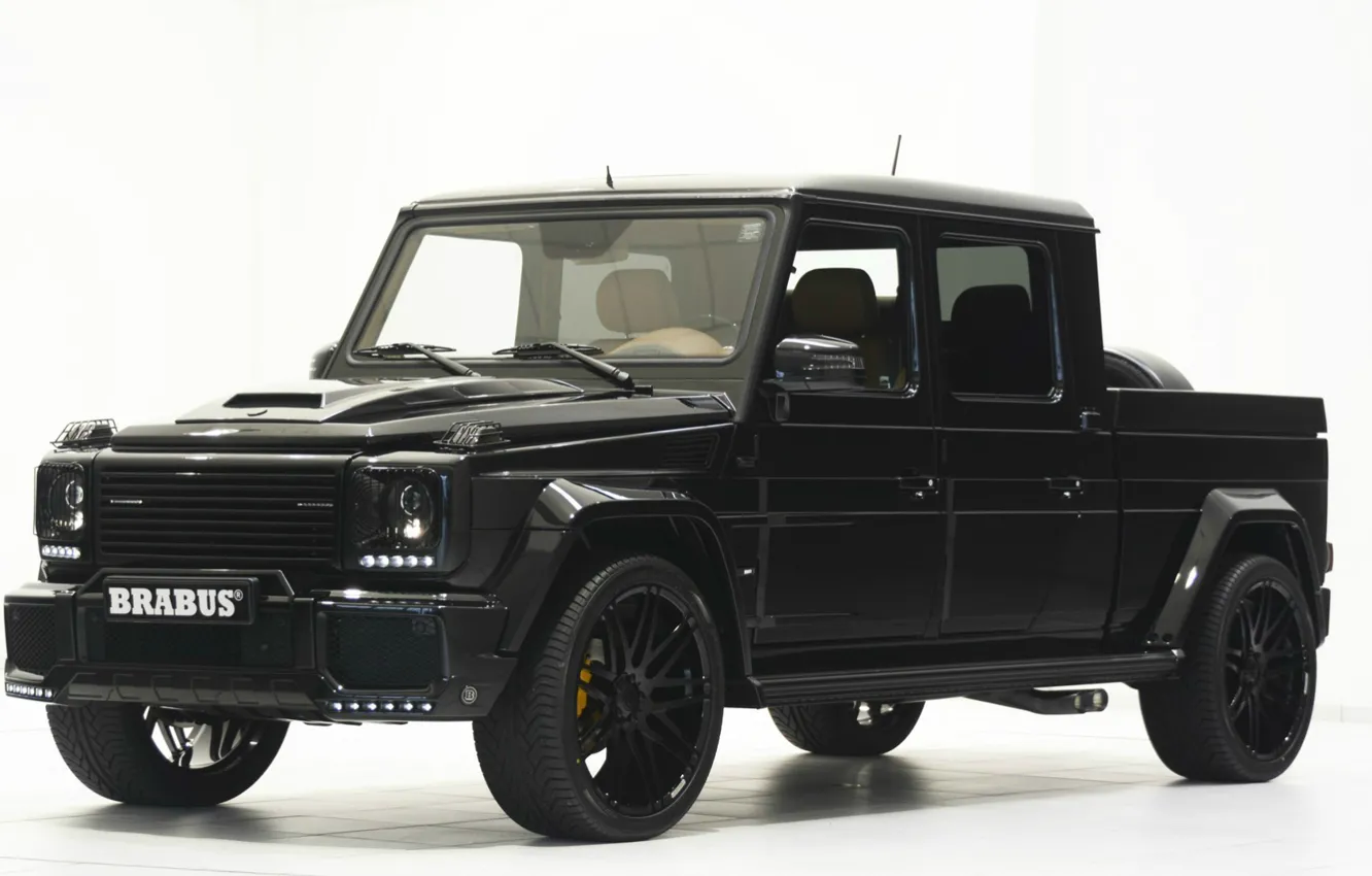 Фото обои truck, pickup, brabus-g500