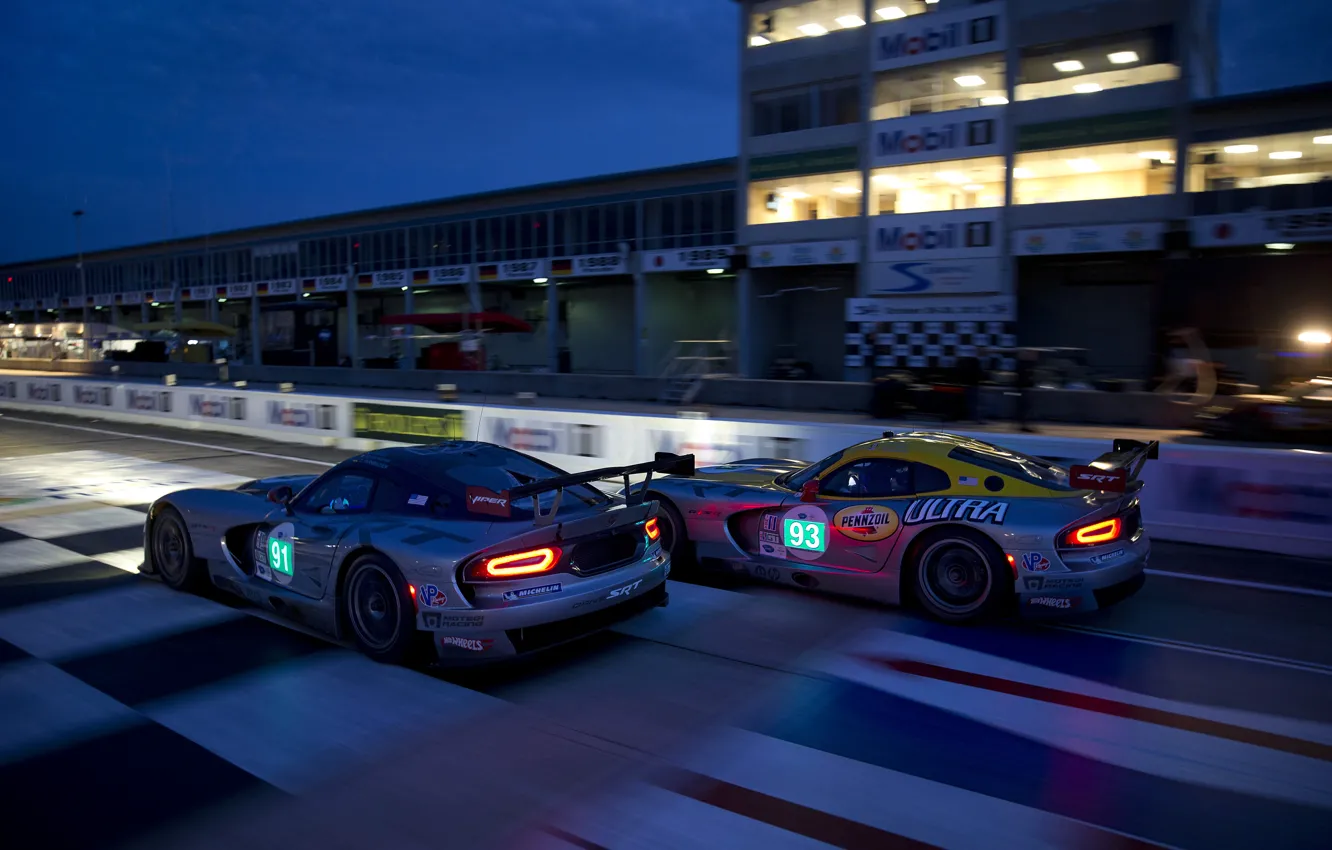 Фото обои гонки, Dodge Viper, race, 2013, Le Mans 24