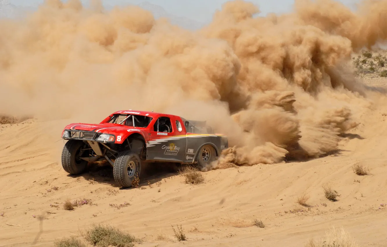 Фото обои пустыня, пыль, Baja, Baja 1000, Баха