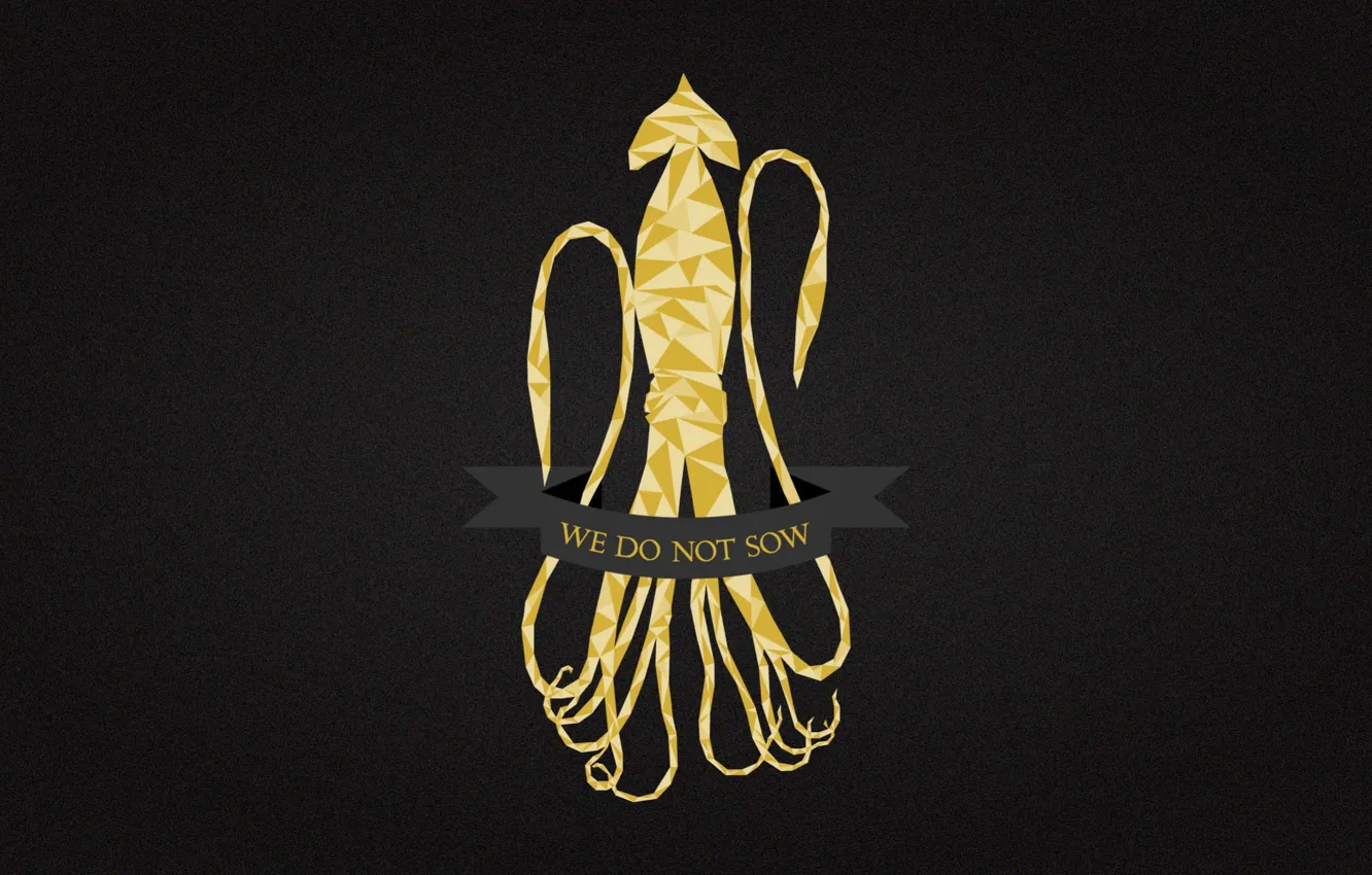 Фото обои gold, Game of Thrones, kraken, We Do Not Sow, House Greyjoy