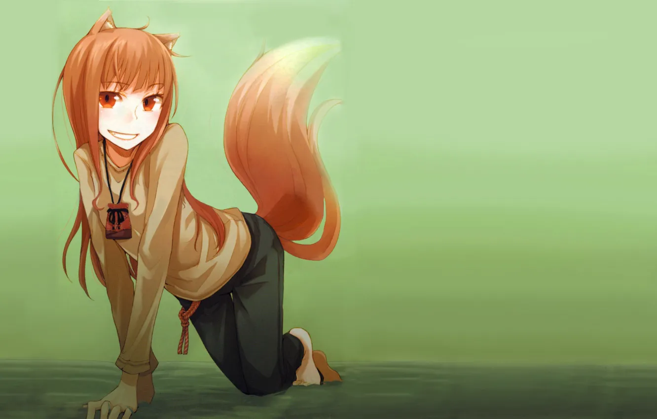 Фото обои fox, anime, people