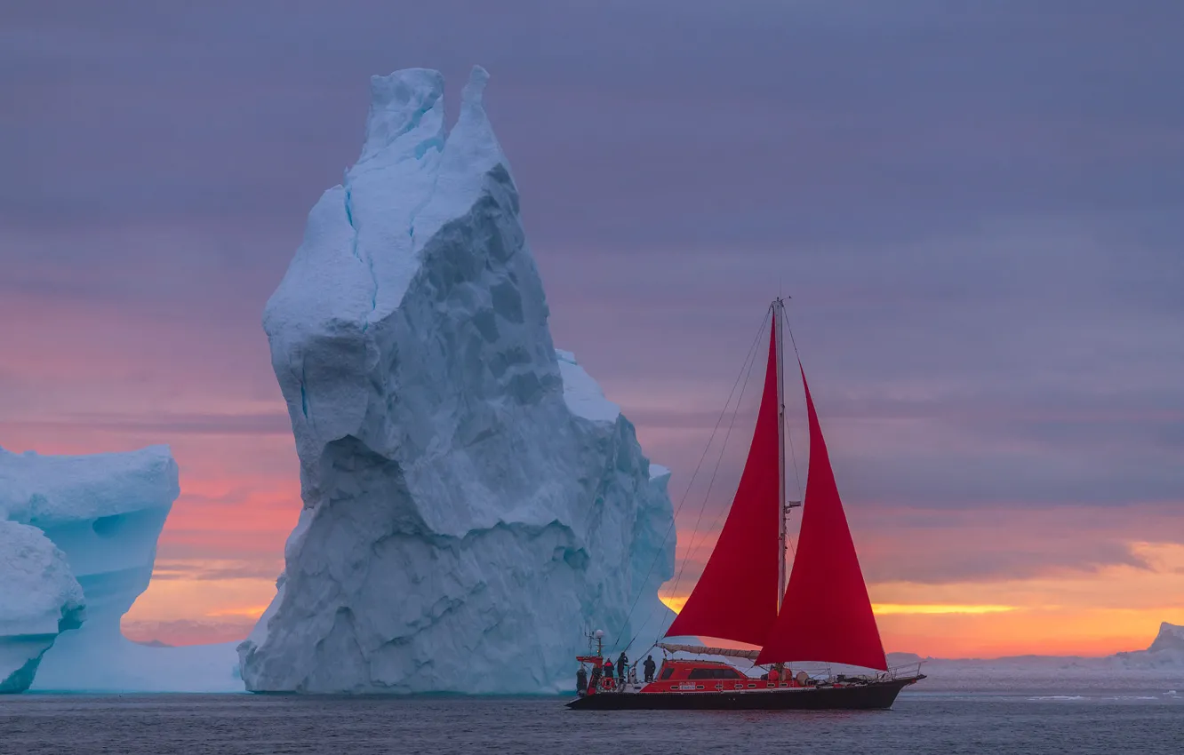 Море айсберг корабль картинки