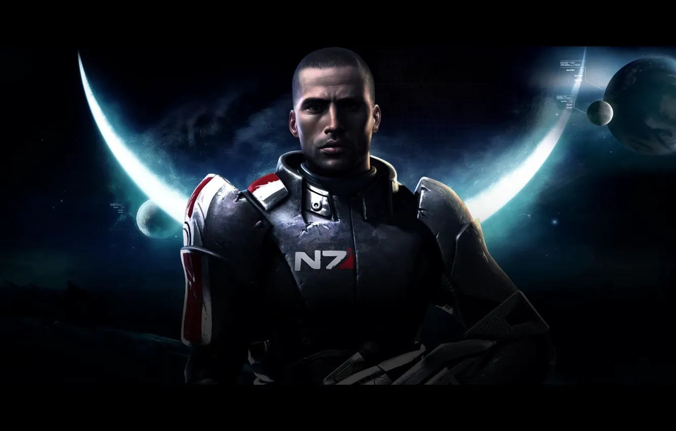 Фото обои космос, Mass Effect, экшен