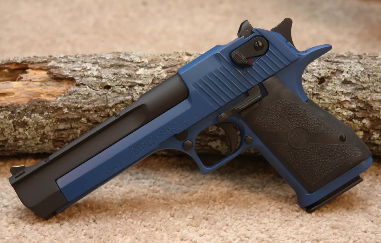 Фото обои pistol, Gun, blue, Desert Eagle, handgun