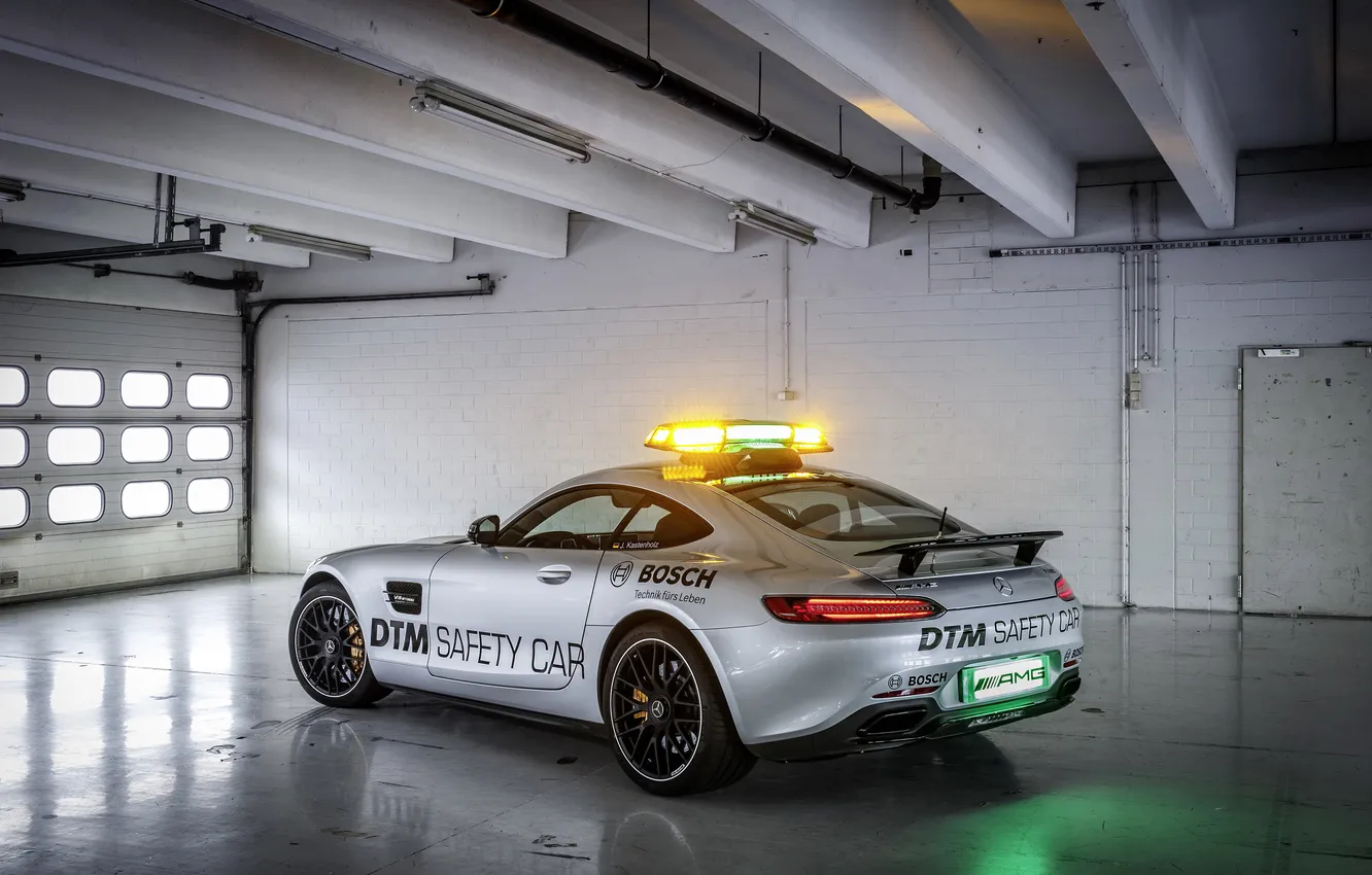 Фото обои Mercedes, мерседес, AMG, DTM, Safety Car, 2015, GT S, C190