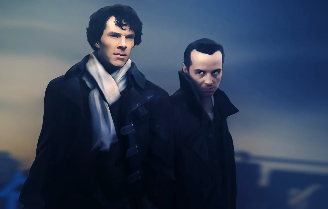 Фото обои Benedict Cumberbatch, <b>Sherlock</b>, Jim <b>Moriarty</b>, TV series, BBC One....