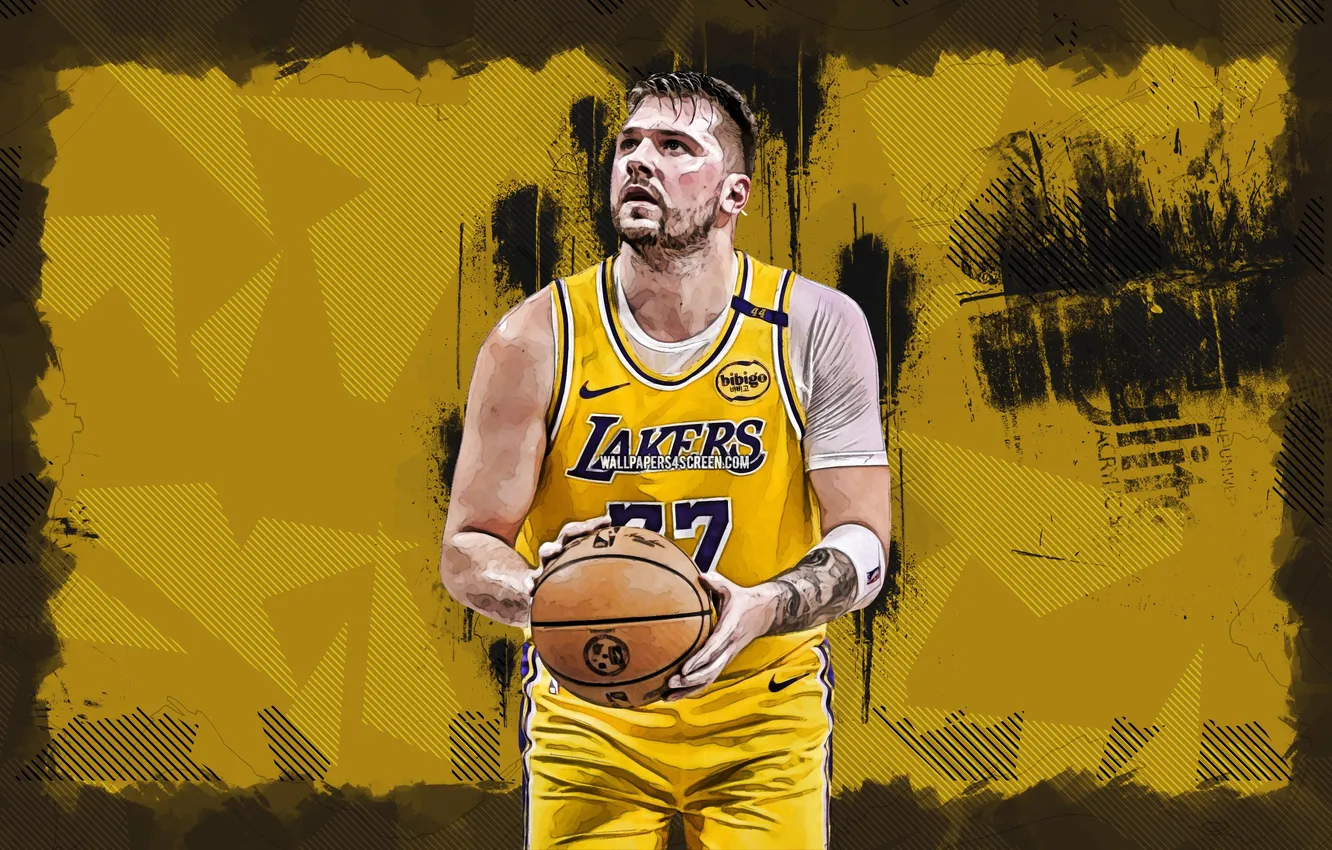Фото обои NBA, Lakers, Basketball, Slovenia, Los Angeles Lakers, Luka, Luka Doncic, Doncic