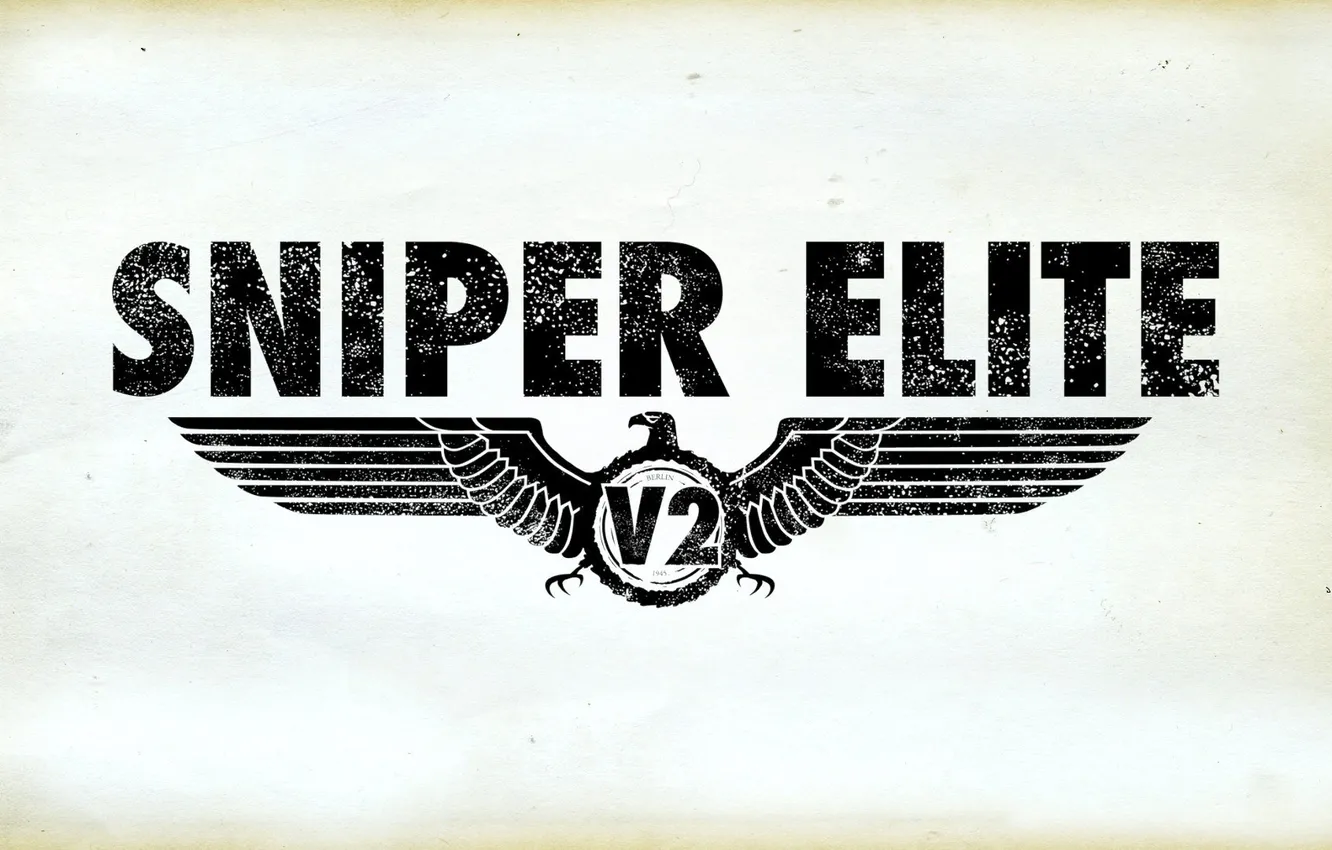 Фото обои игра, логотип, стимулятор, Sniper Elite v2