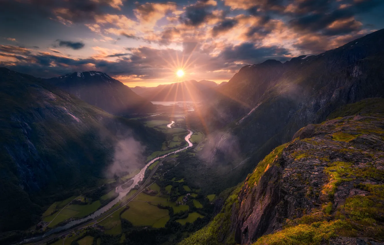 Фото обои красота, Норвегия, Romsdalen, Litlefjell