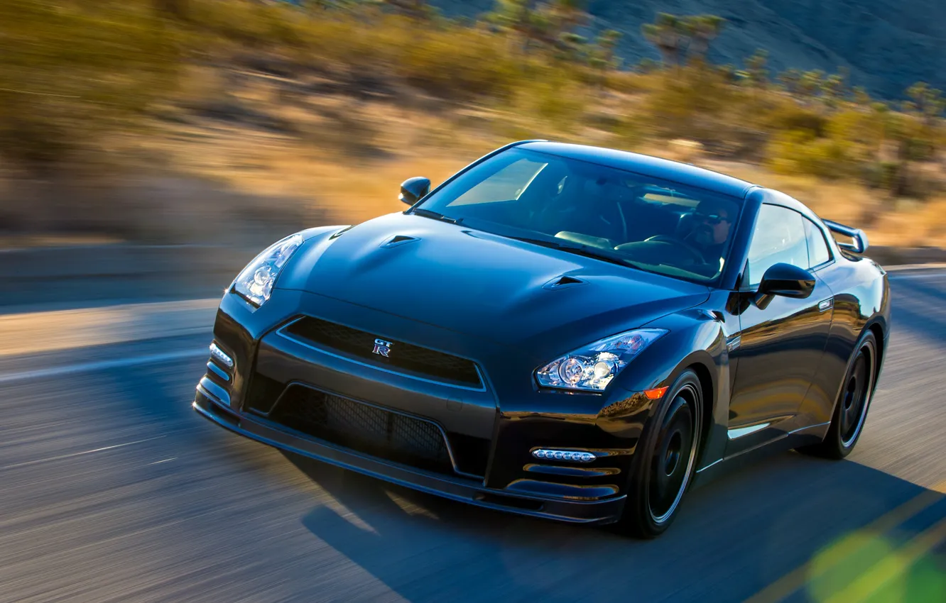 Фото обои Nissan, GT-R, R35, drive, Nissan GT-R Track Edition