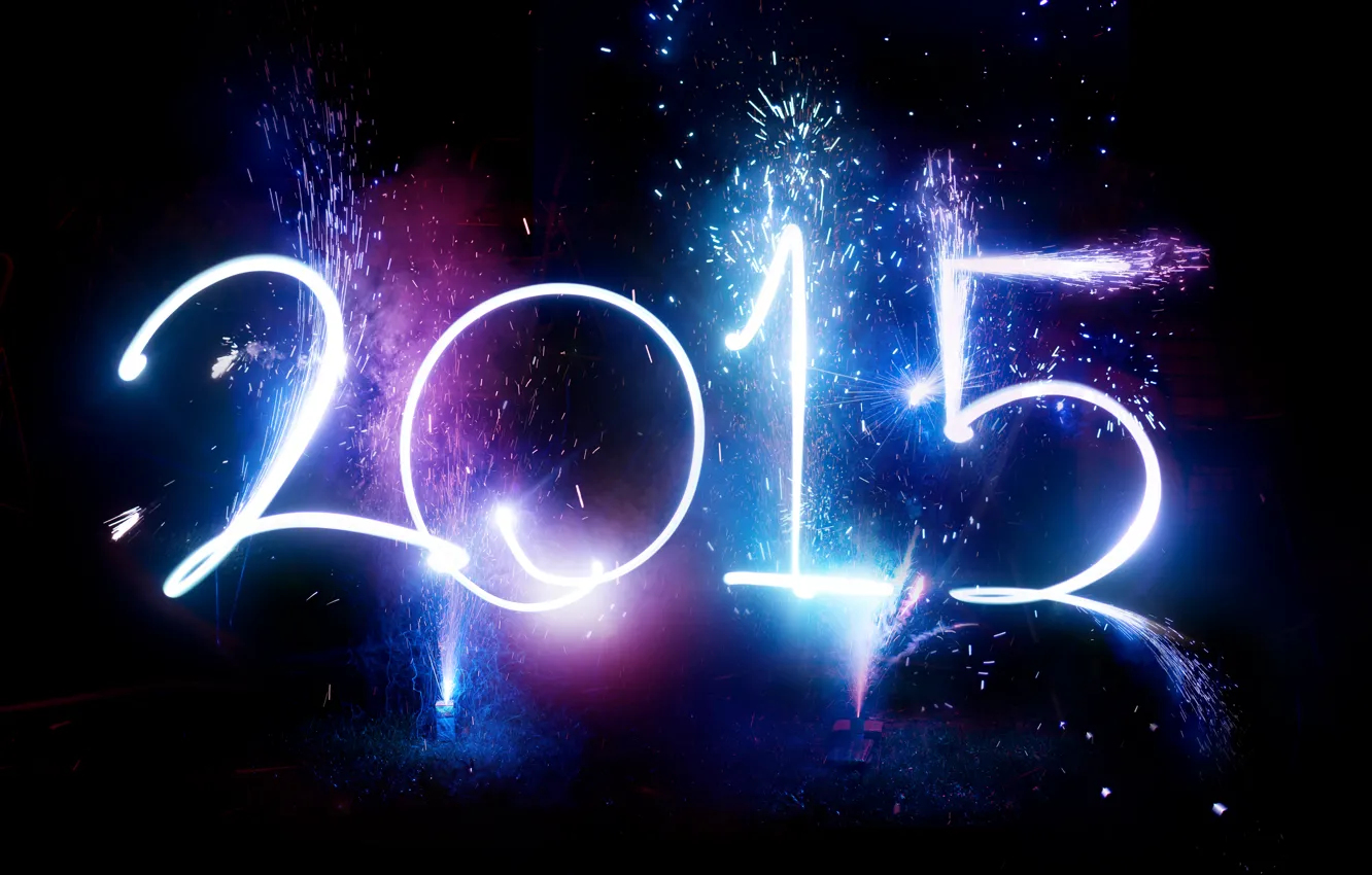 Фото обои салют, Новый Год, New Year, Happy, 2015