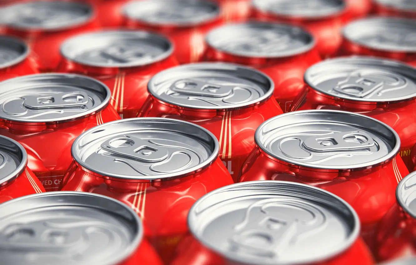 Фото обои aluminum, cans, soda