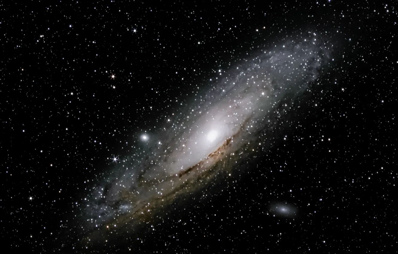 Фото обои космос, Галактика Андромеды, к Млечному Пути, Ближайшая