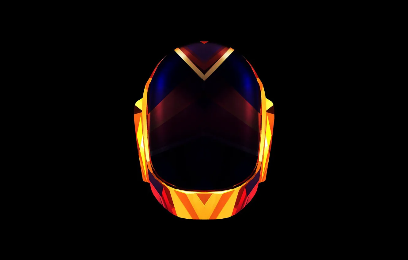 Фото обои музыка, фон, черный, маска, Daft Punk, Дафт Панк, Guy Manuel de Homem Christo, Ги Мануэль
