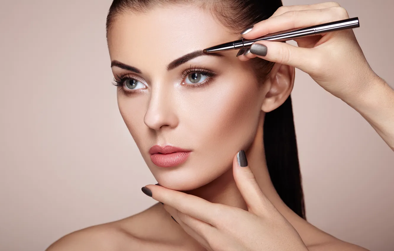 Фото обои woman, makeup, makeup artist