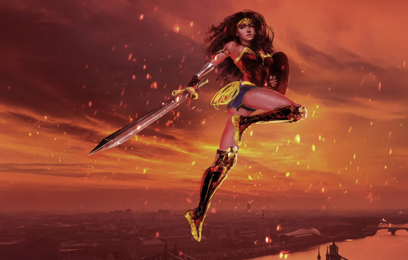 Фото обои spirit, resistance, wonder woman