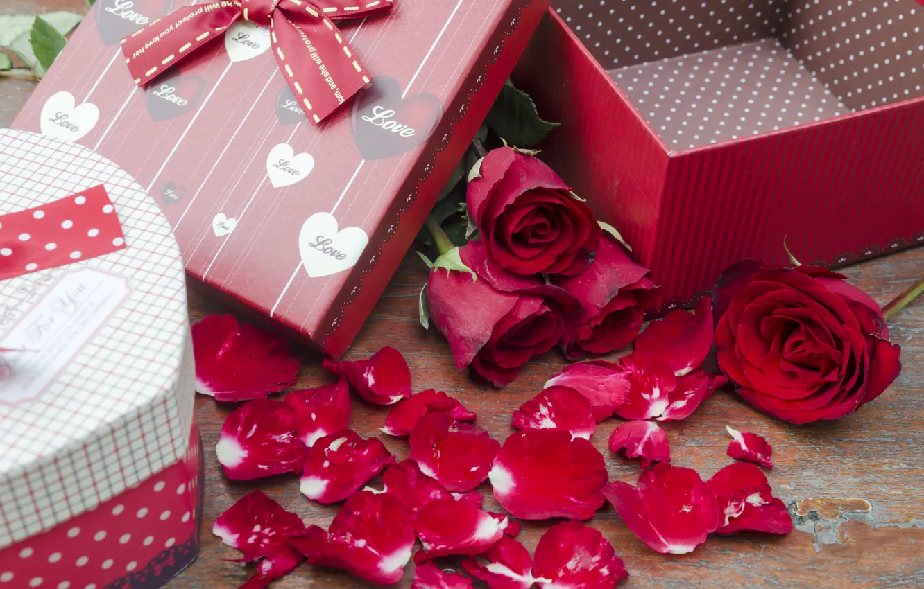 Фото обои цветы, подарок, розы, pink, flowers, romantic, gift, roses