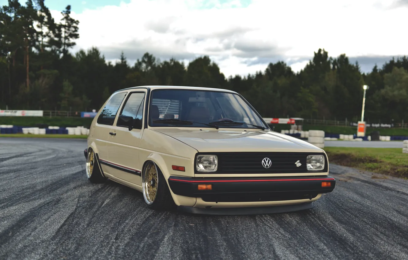 Фото обои Volkswagen, golf, gti, mk2