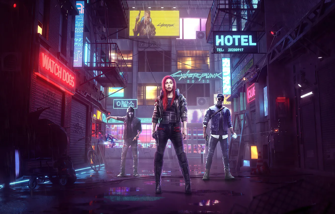Фото обои будущее, игра, технологии, future, коляска, переулок, отель, game