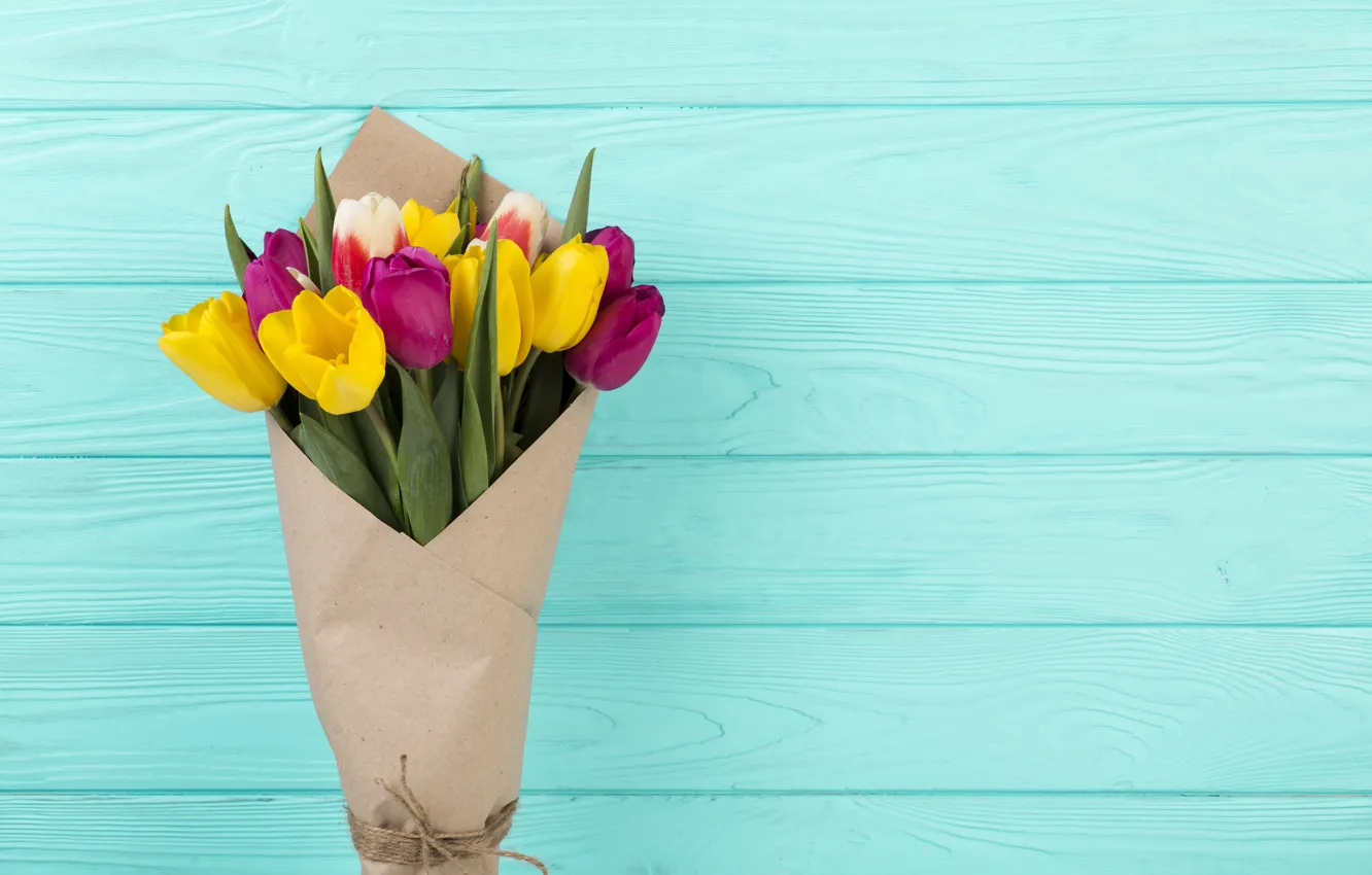 Фото обои фон, colorful, тюльпаны, tulip, bouguet, Ana Lukenda