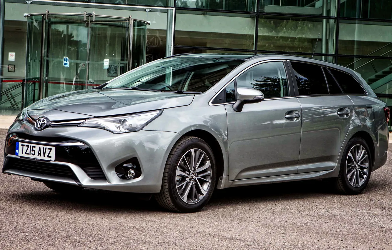 Фото обои Toyota, тойота, универсал, UK-spec, 2015, Avensis, Touring Sports, авенсис