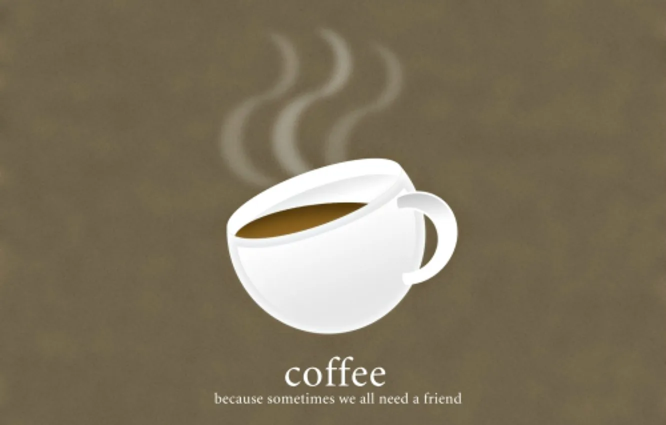 Фото обои текст, чашка, coffee, горячий кофе