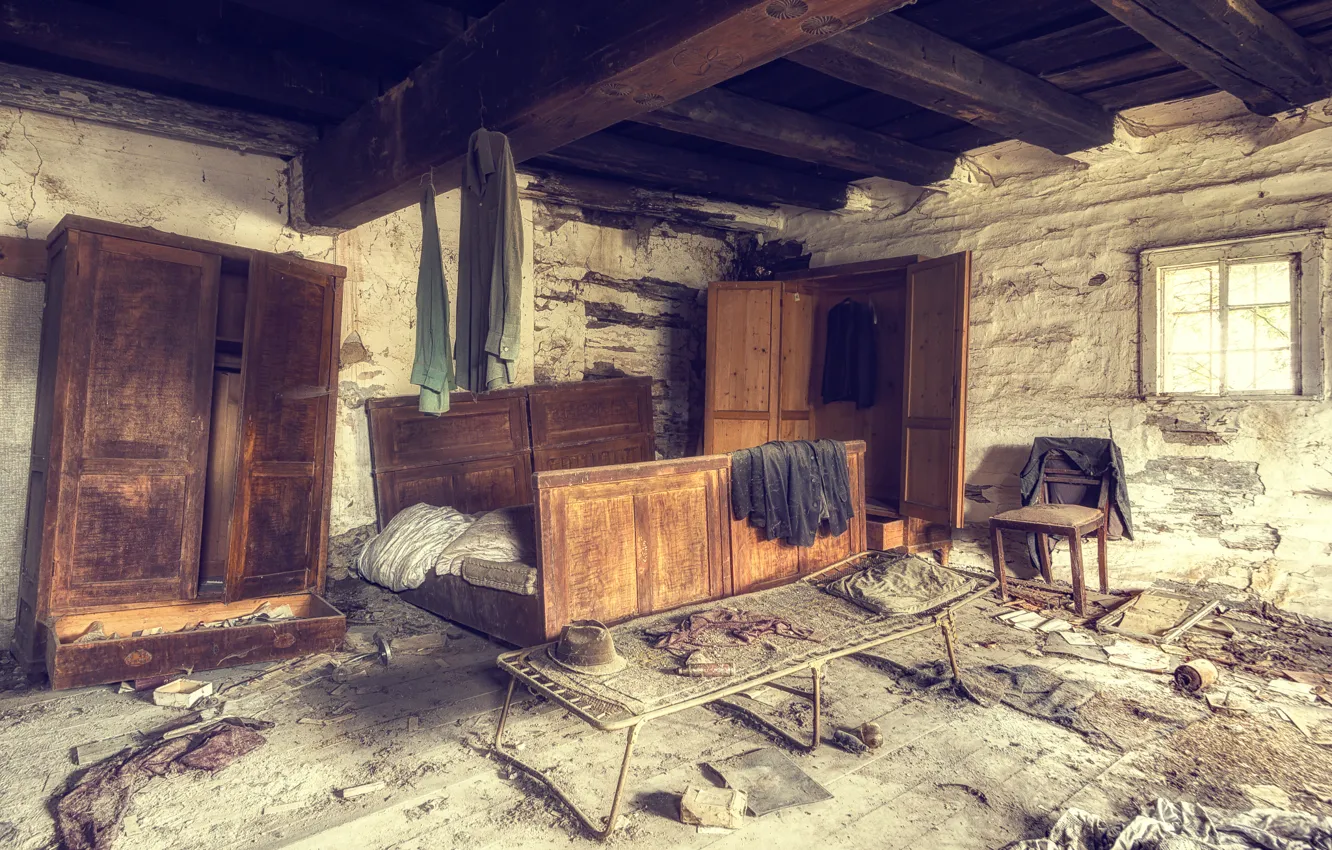 Фото обои комната, запустение, ye old farm