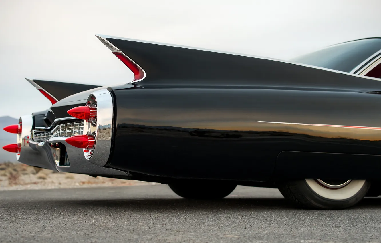 Фото обои дизайн, стиль, фары, Cadillac, 1960, передок