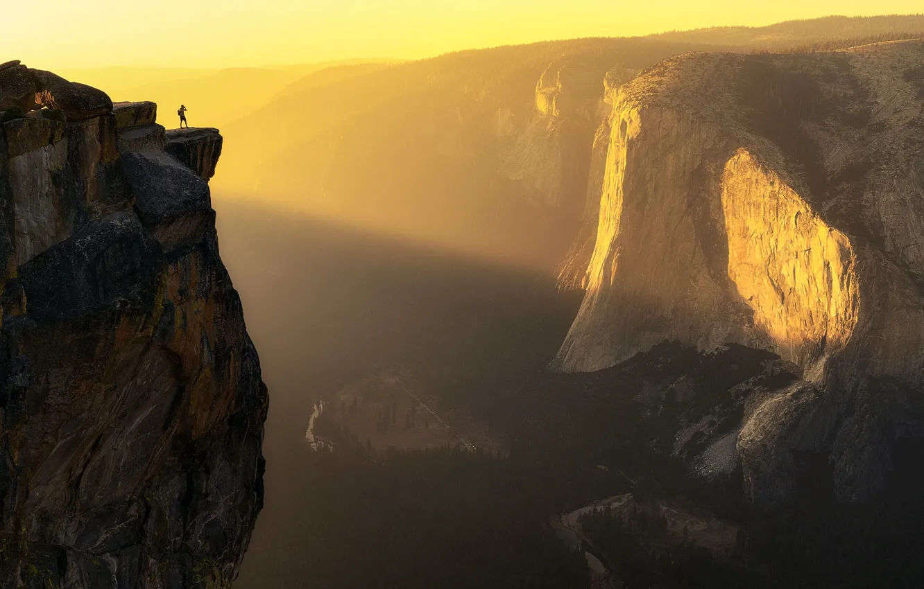 Фото обои свет, человек, каньон, light, man, canyon, Aidong Ning
