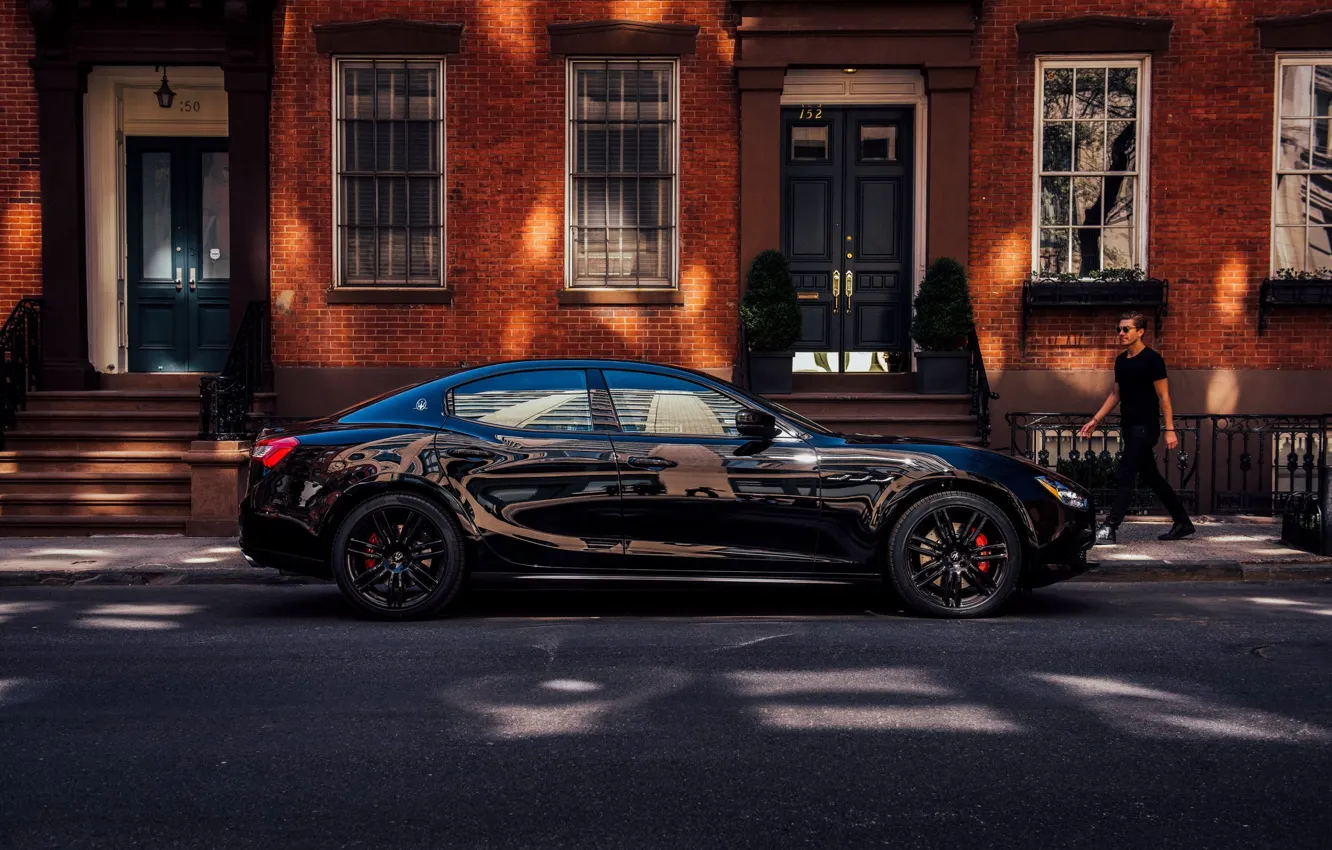 Фото обои Maserati, sedan, Ghibli, side view, Maserati Ghibli Nrissimo