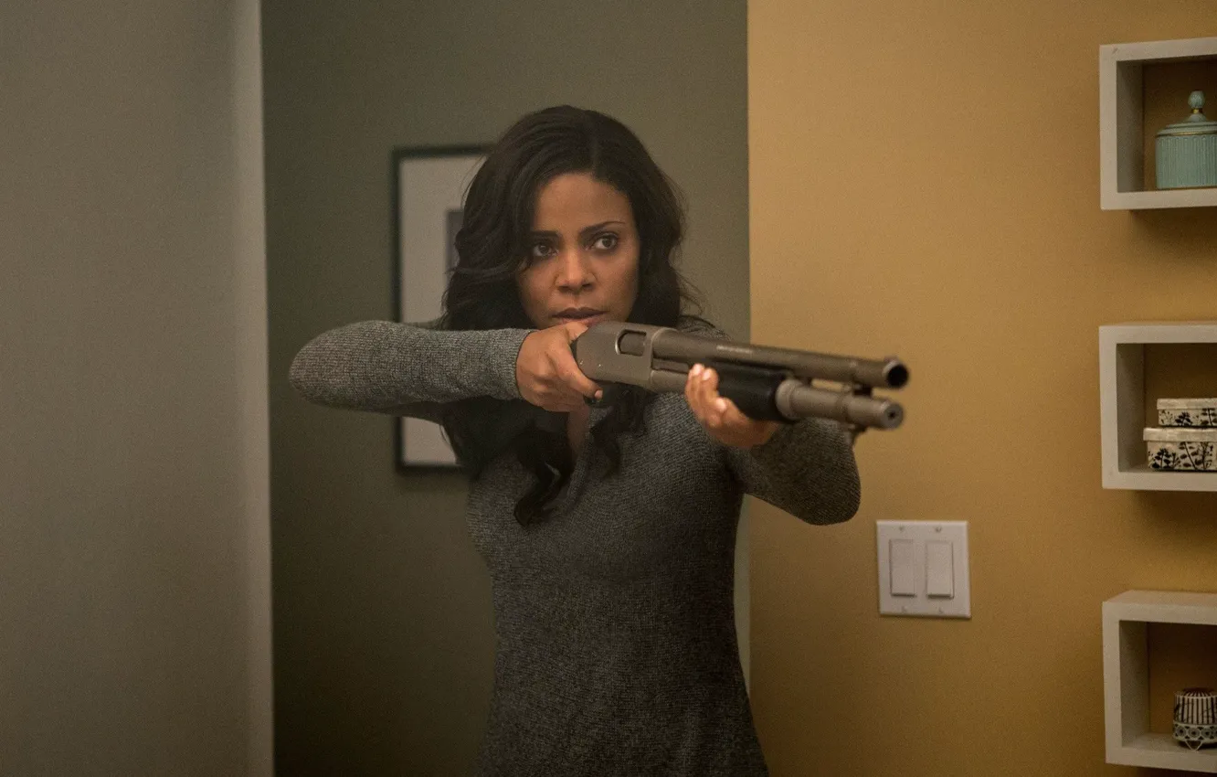 Фото обои дробовик, триллер, драма, Leah, 2015, Идеальный парень, The Perfect Guy, Sanaa Lathan