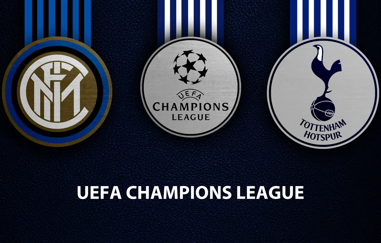 Фото обои wallpaper, sport, logo, football, Inter Milan, UEFA Champions League, Tottenham Hotspur, Internazionale Milano
