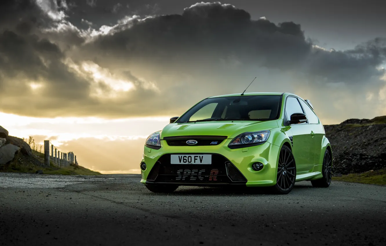 Фото обои green, Ford, focus, spec-r