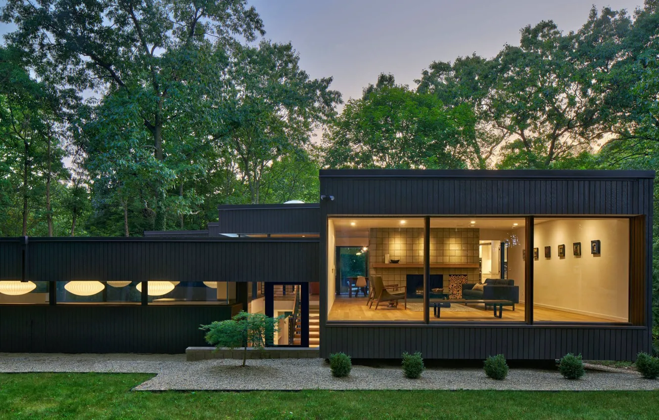 Фото обои дизайн, архитектура, United States, постройка, ретро стиль, Michigan, штат Мичиган, outside-inside house