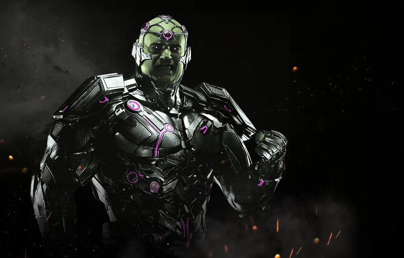 Фото обои game, fighting, NetherRealm Studios, Injustice 2, Brainiac
